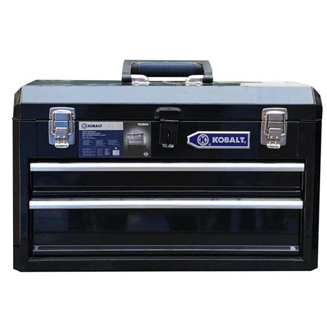 kobalt 20.6-in 2-drawer black steel lockable tool box|kobalt tool box clearance.